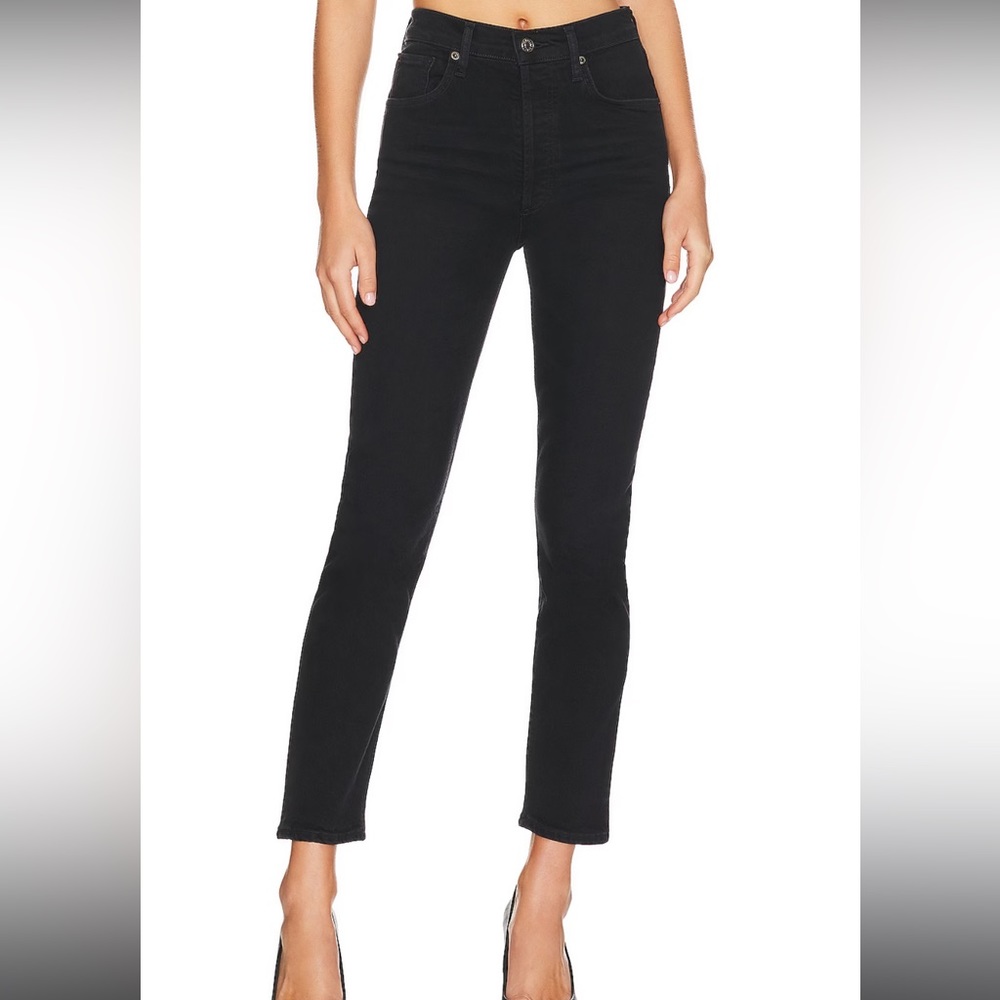 AGoldE Black Denim, Size 29, Riley High Rise